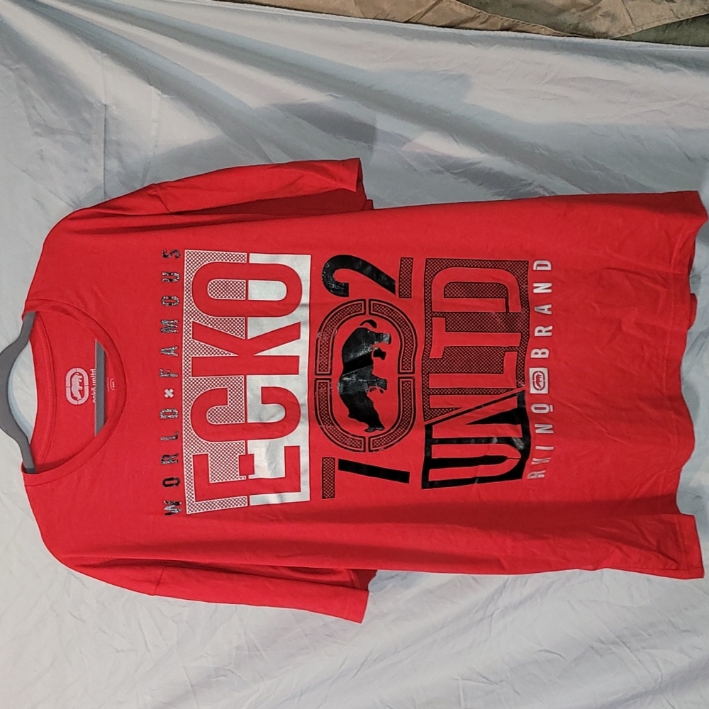 Ecko Unlimited Red Rhino Logo T-Shirt Sz 3XL - Picture 1 of 4